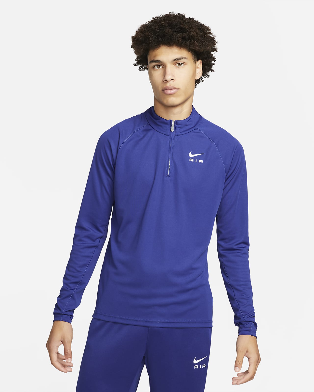 Ανδρική μπλούζα από πλεκτό πολυέστερ με φερμουάρ στο 1/4 του μήκους Nike Sportswear Air
