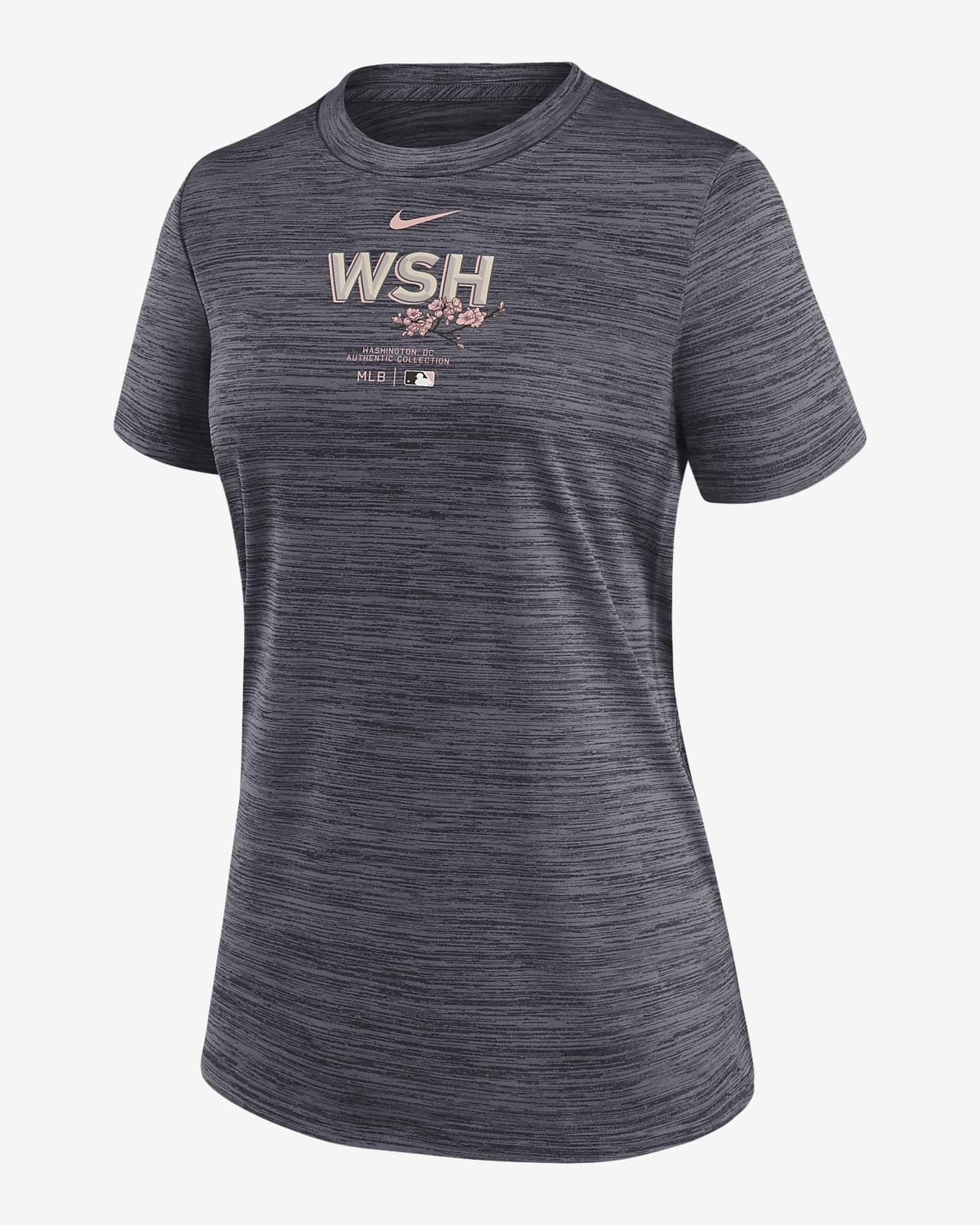Washington Nationals Authentic Collection City Connect Practice Velocity Women's Nike Dri-FIT MLB T-Shirt