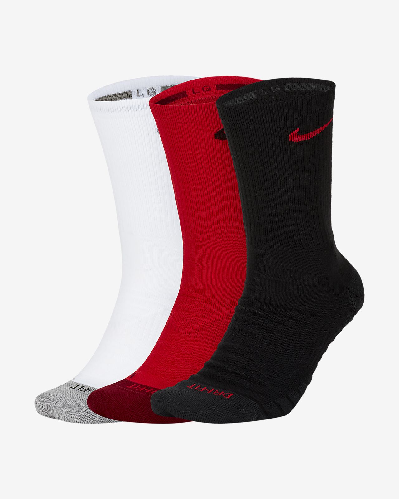 Nike Everyday Max Cushioned Training Crew Socks (3 Pairs). Nike.com