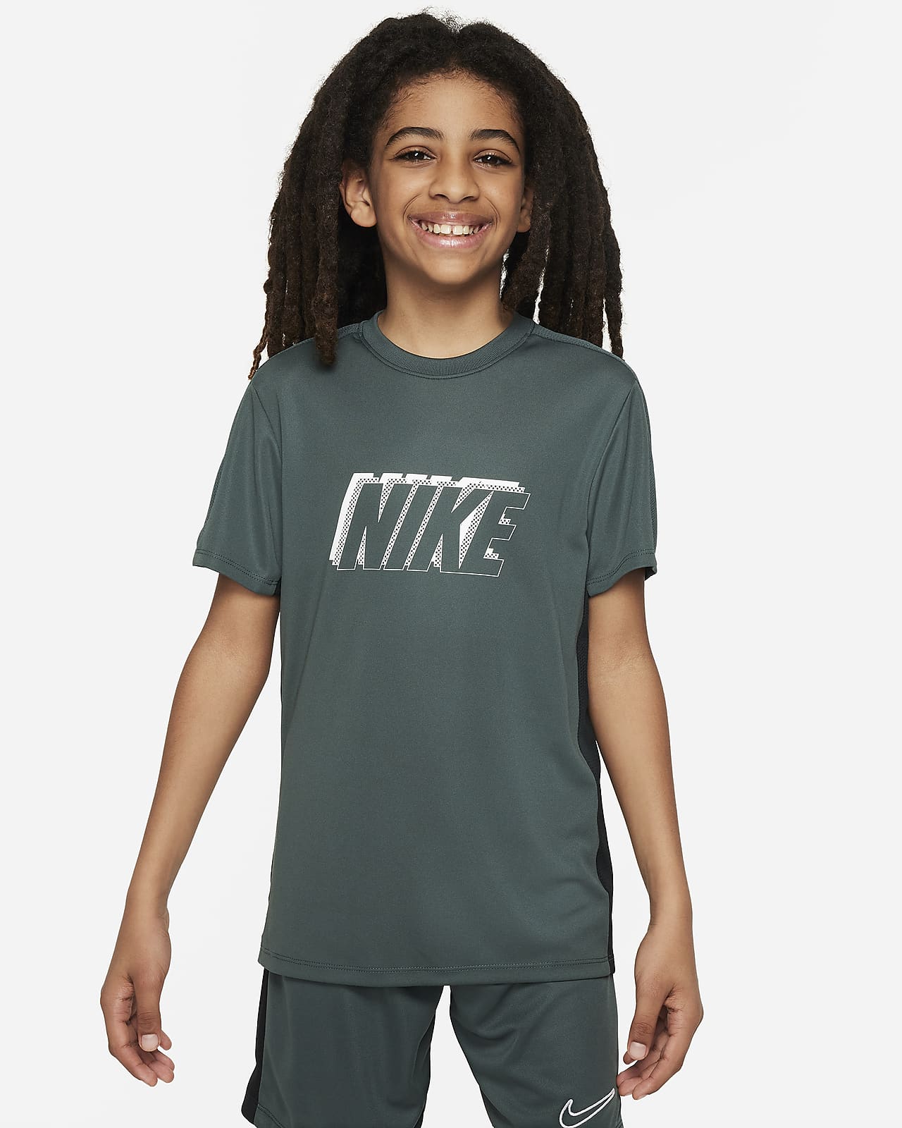 Κοντομάνικη ποδοσφαιρική μπλούζα Nike Dri-FIT Academy23 για μεγάλα παιδιά
