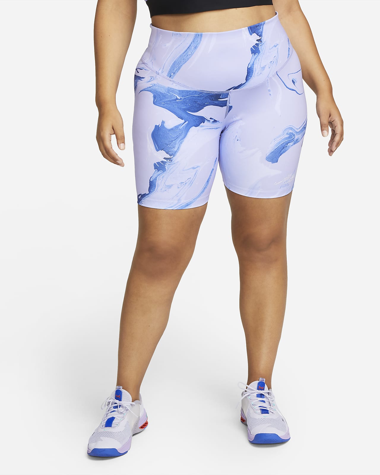 Nike One Aurora Women's 7" Marbled Shorts (Plus Size)