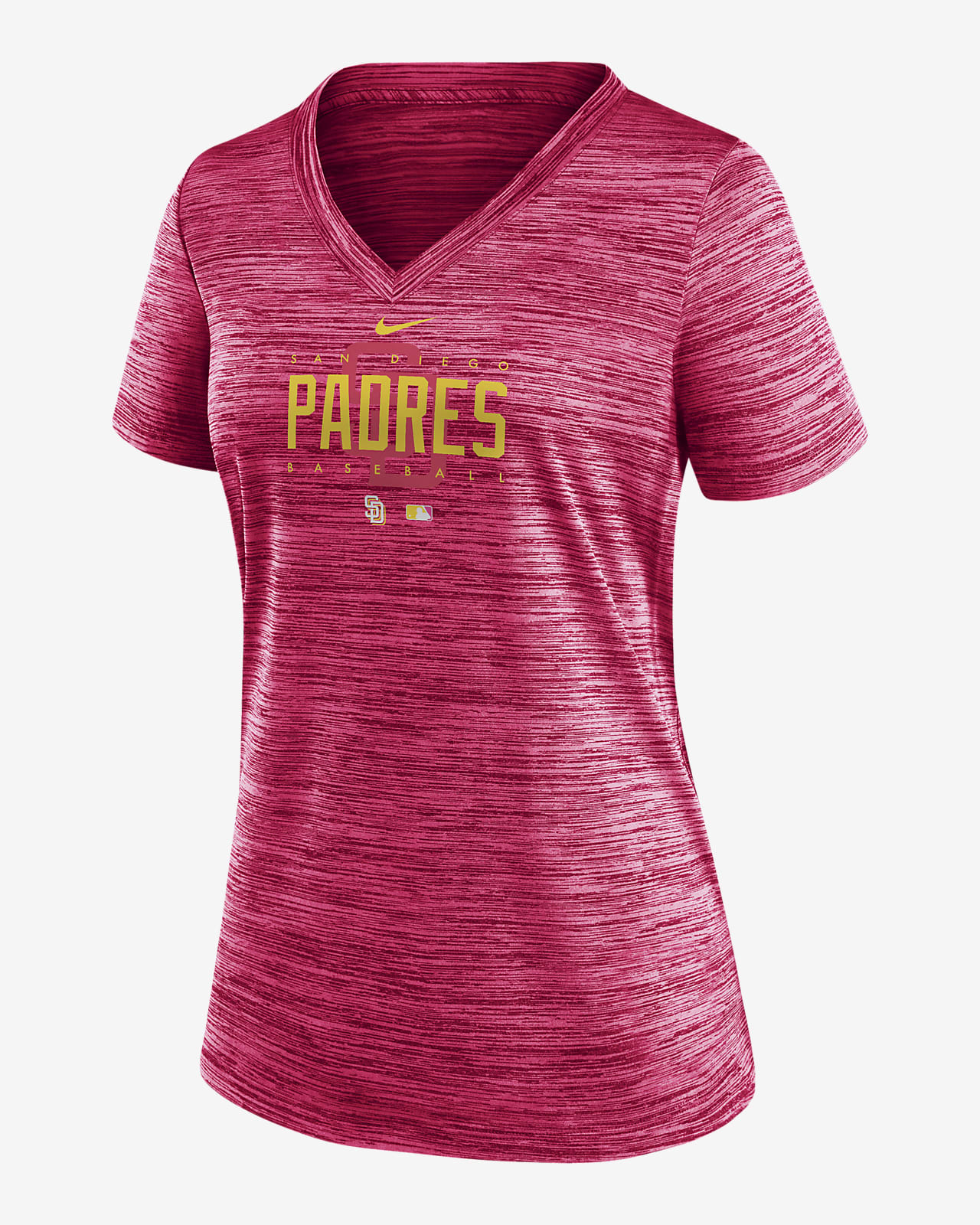 Nike Dri-FIT City Connect Velocity Practice (MLB San Diego Padres) Women's V-Neck T-Shirt