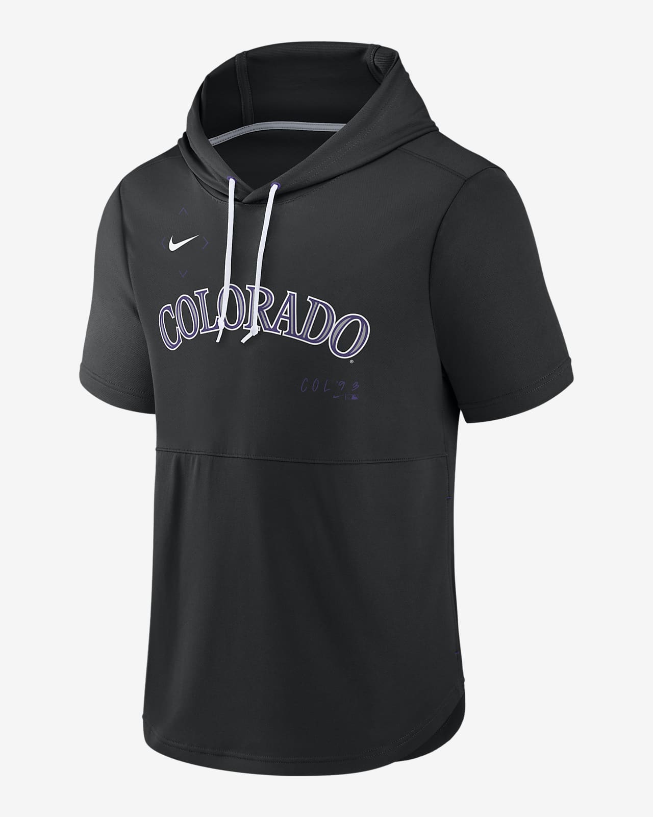 Nike Springer (MLB Colorado Rockies) Men's Short-Sleeve Pullover Hoodie