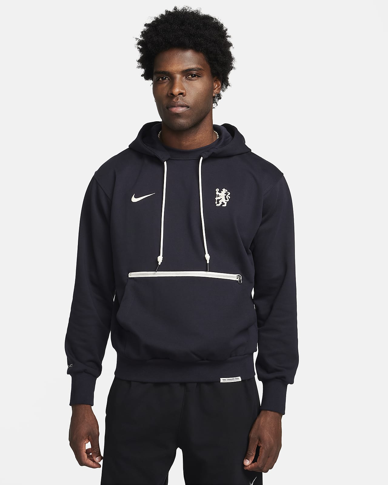 Felpa pullover da calcio con cappuccio Chelsea FC Standard Issue Nike Dri-FIT – Uomo