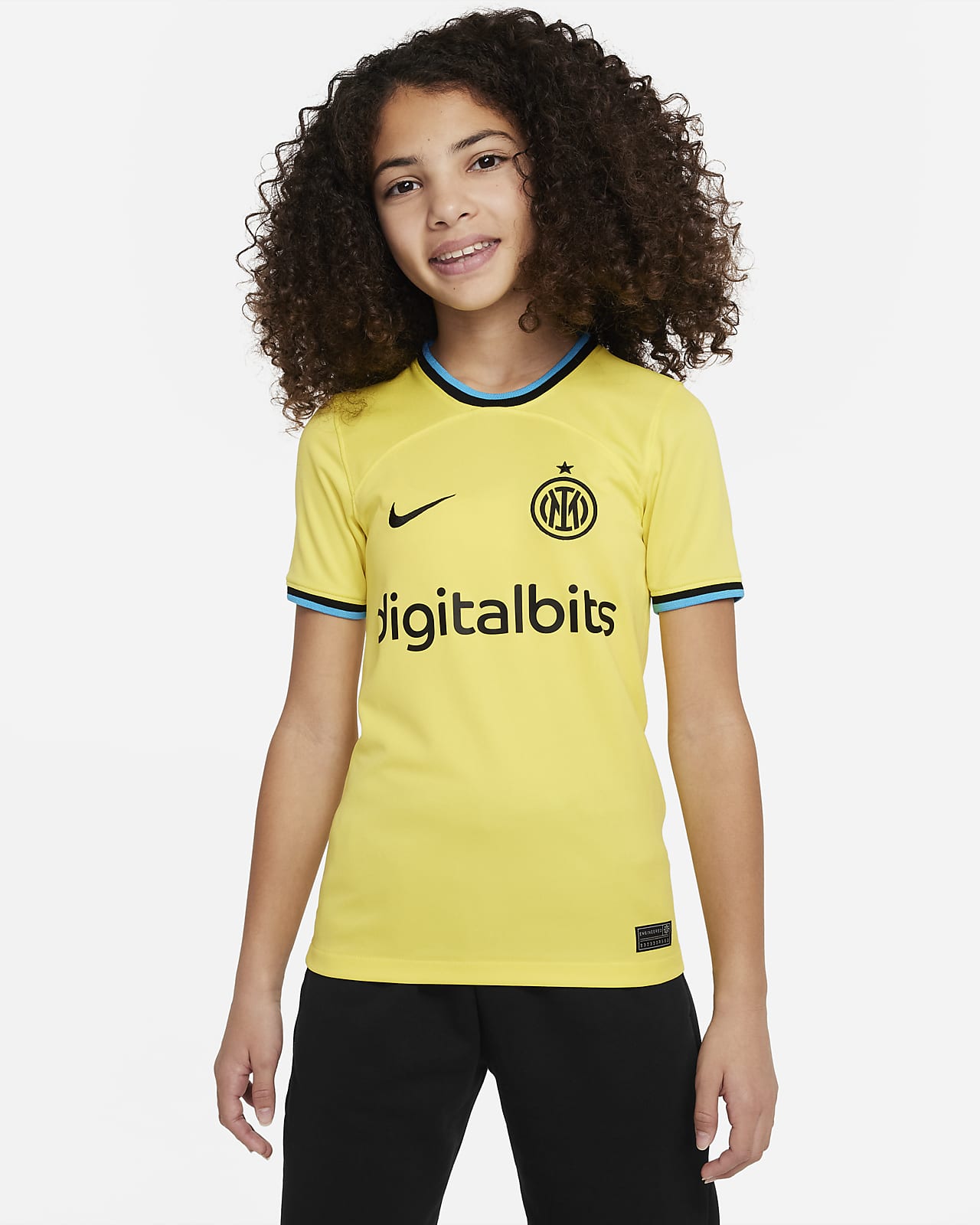 Koszulka piłkarska dla dużych dzieci Nike Dri-FIT Inter Mediolan Stadium 2022/23 (wersja trzecia)