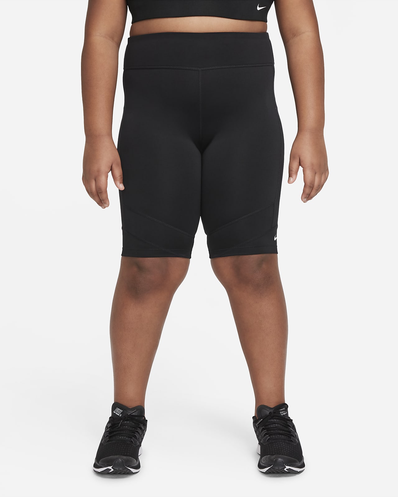 Nike Dri-FIT One Older Kids' (Girls') Bike Shorts (Extended Size)