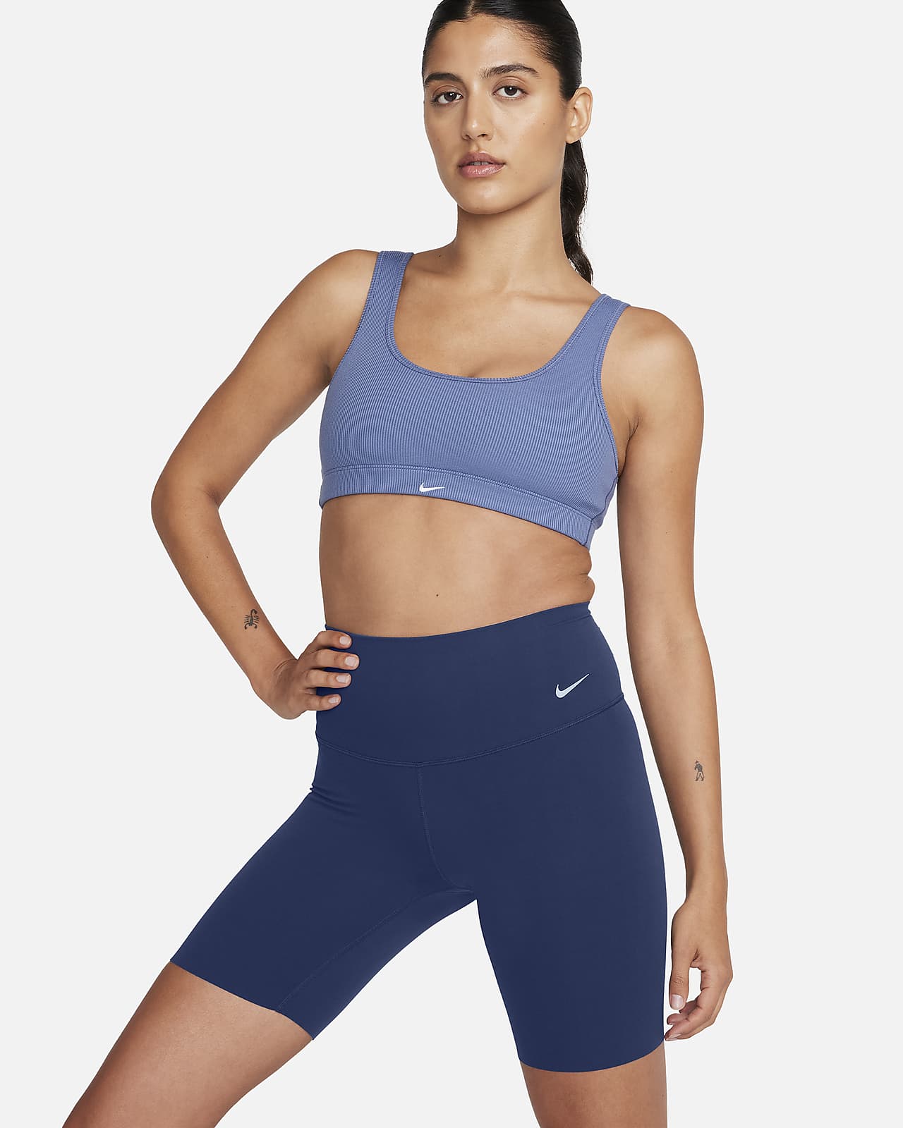 Nike Zenvy Biker-Shorts mit sanftem Halt und hohem Taillenbund für Damen (ca. 20 cm)