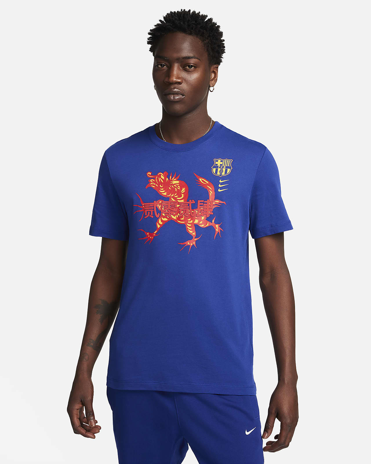 Męski T-shirt piłkarski Nike FC Barcelona