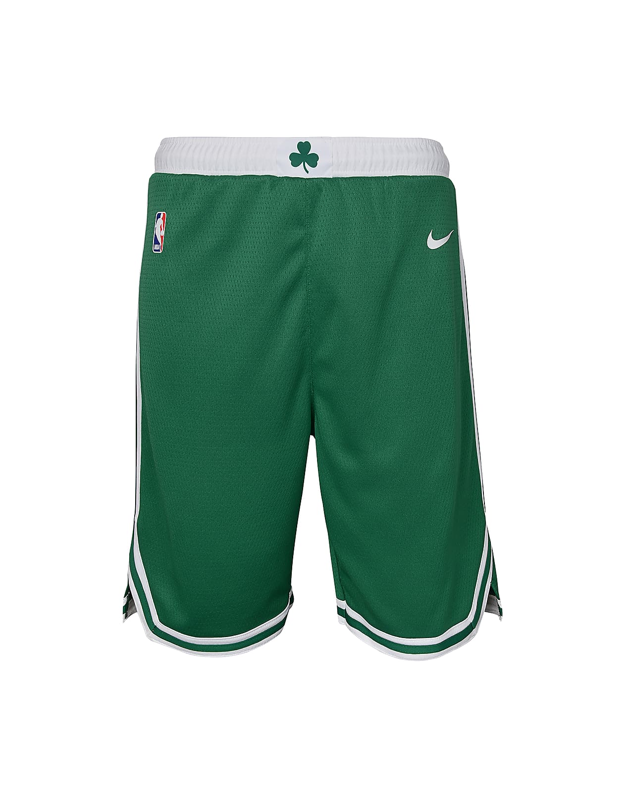 Shorts Nike Dri-FIT Swingman de la NBA para niños talla grande Boston Celtics Icon Edition