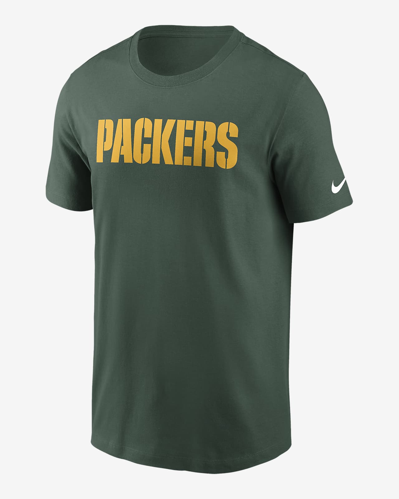 Green Bay Packers Primetime Wordmark Essential Men's Nike NFL T-Shirt
