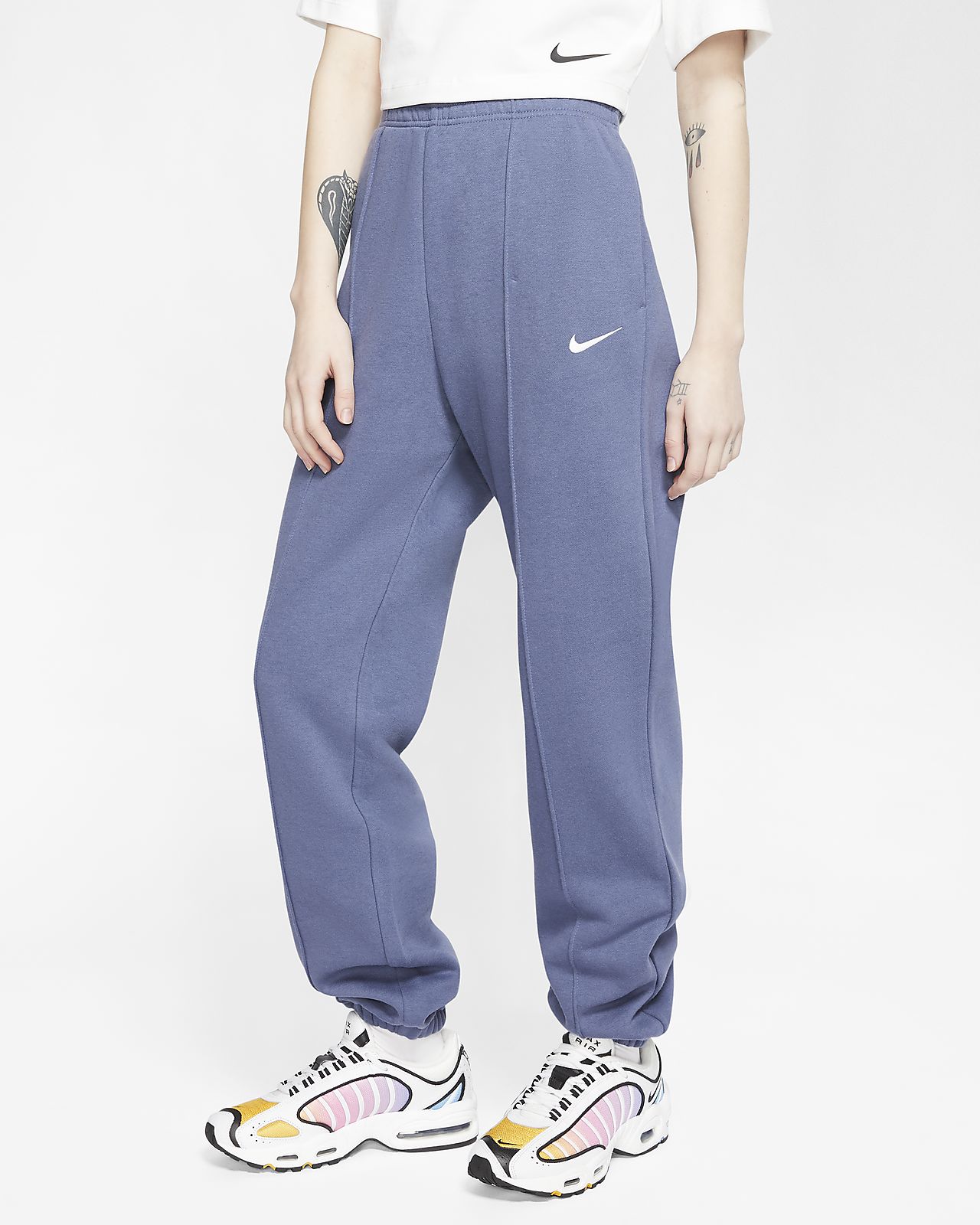 nike blue fleece pants