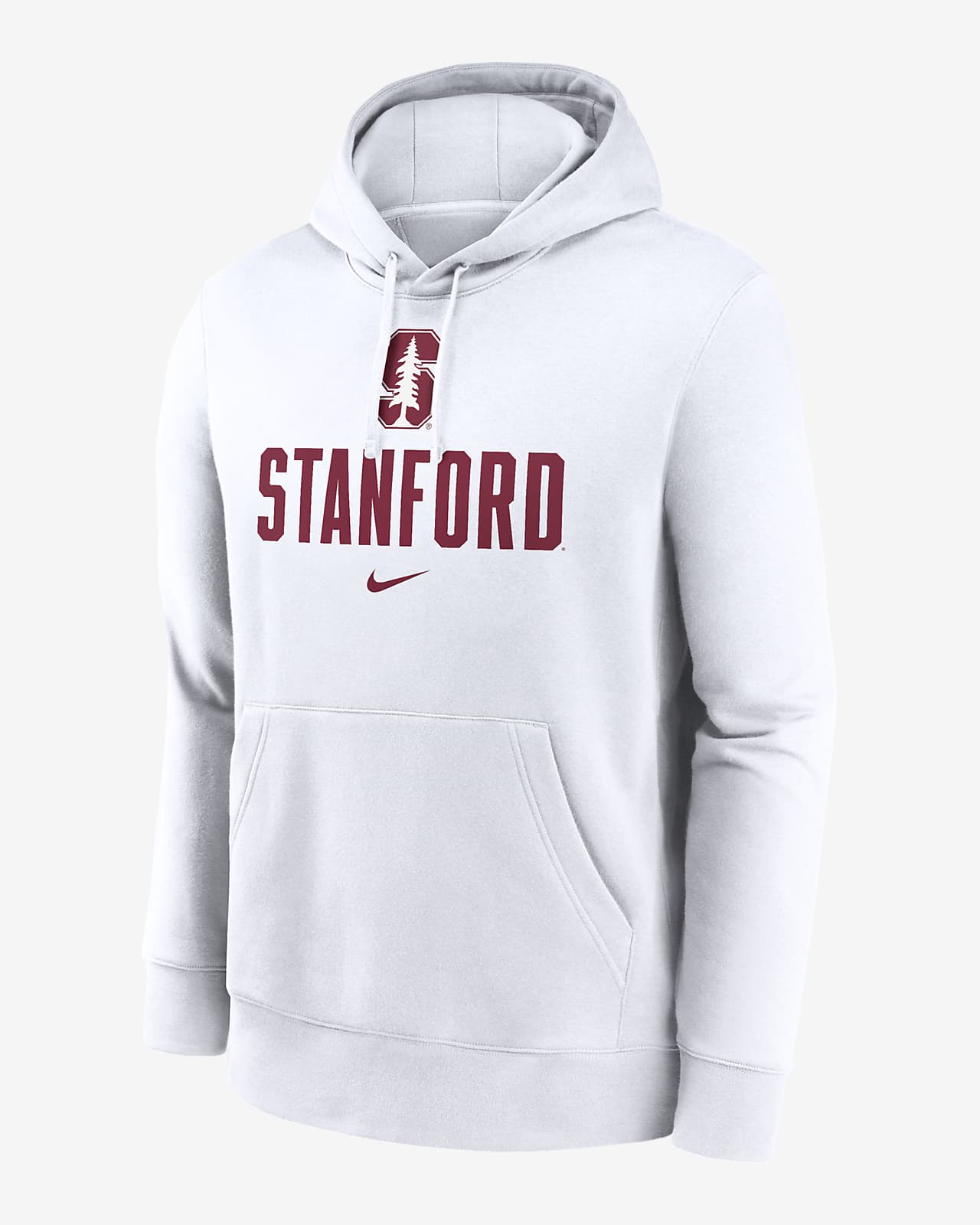 Sudadera con gorro sin cierre universitaria Nike para hombre Stanford Cardinal Primetime Club Campus