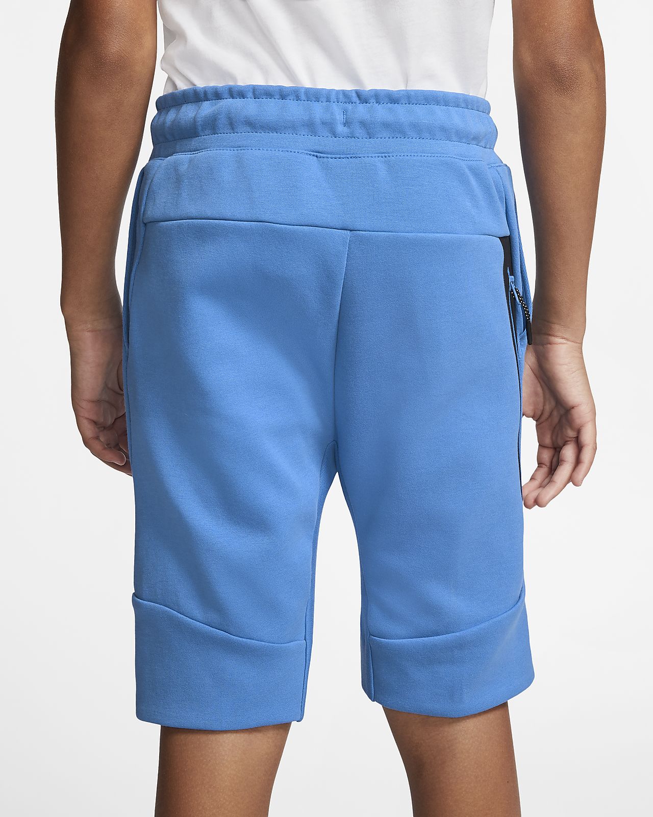 nike tech shorts blue
