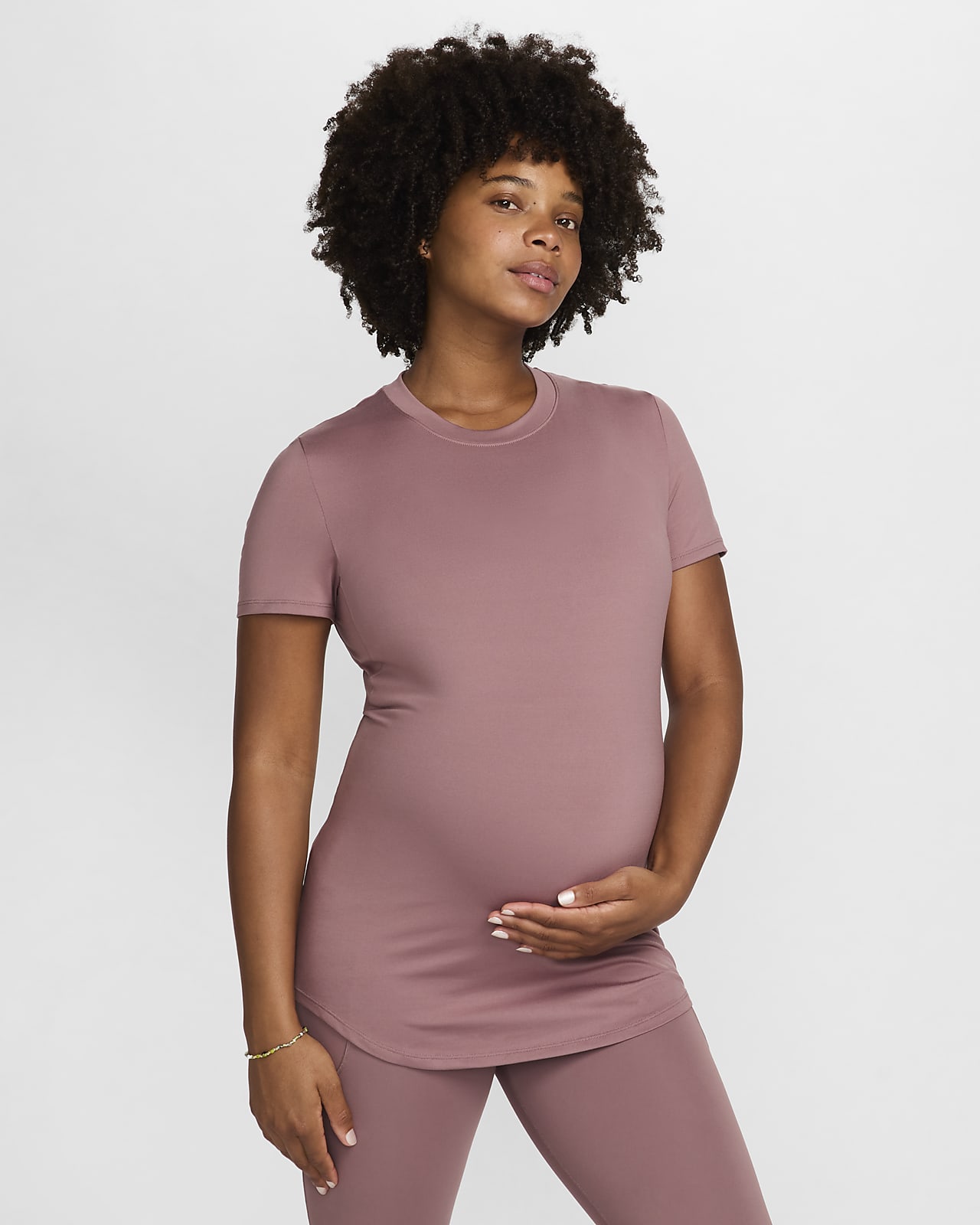 Nike (M) One Women's Dri-FIT Slim-Fit Short-Sleeve Top (Maternity)