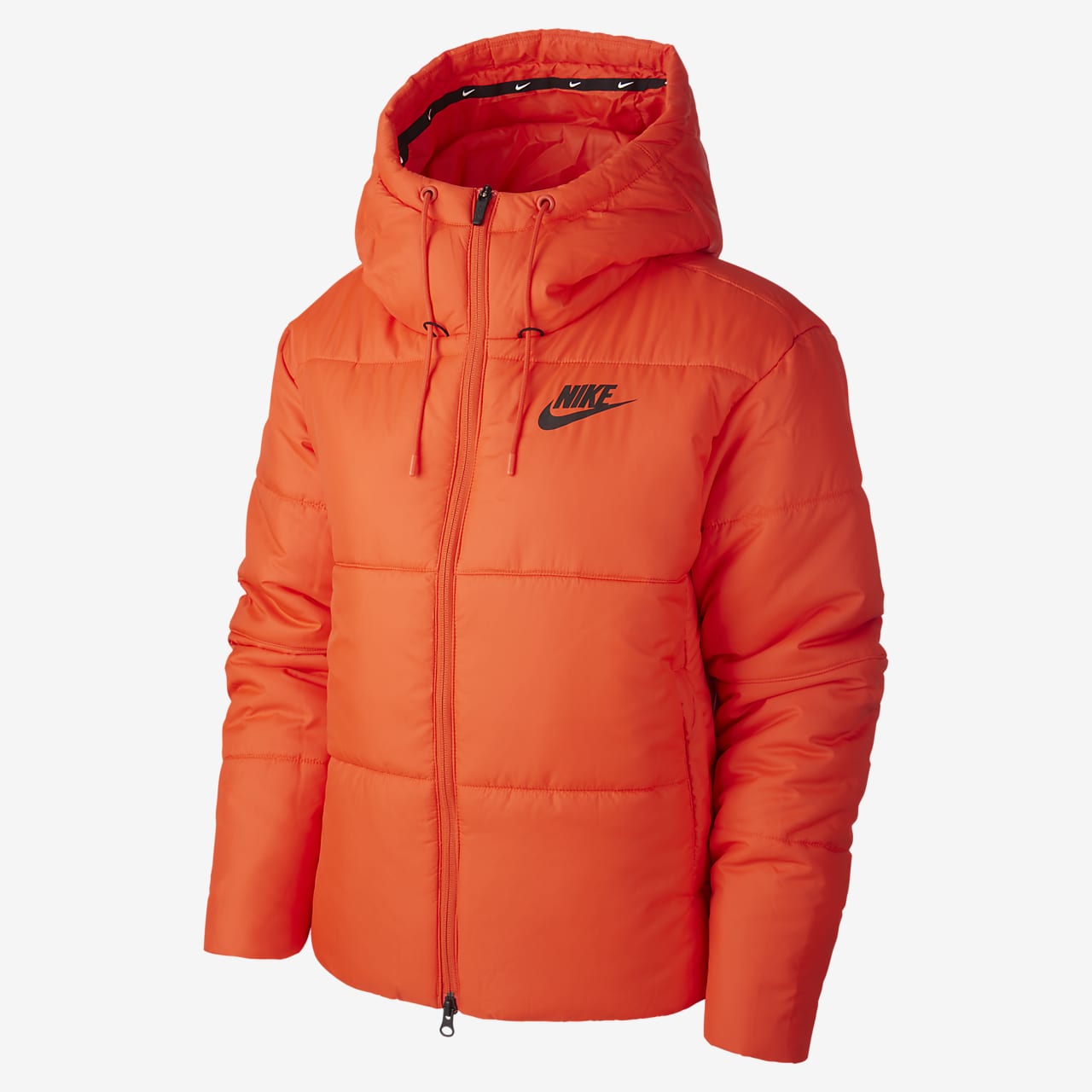 nike womens synthetic fill hooded jacket