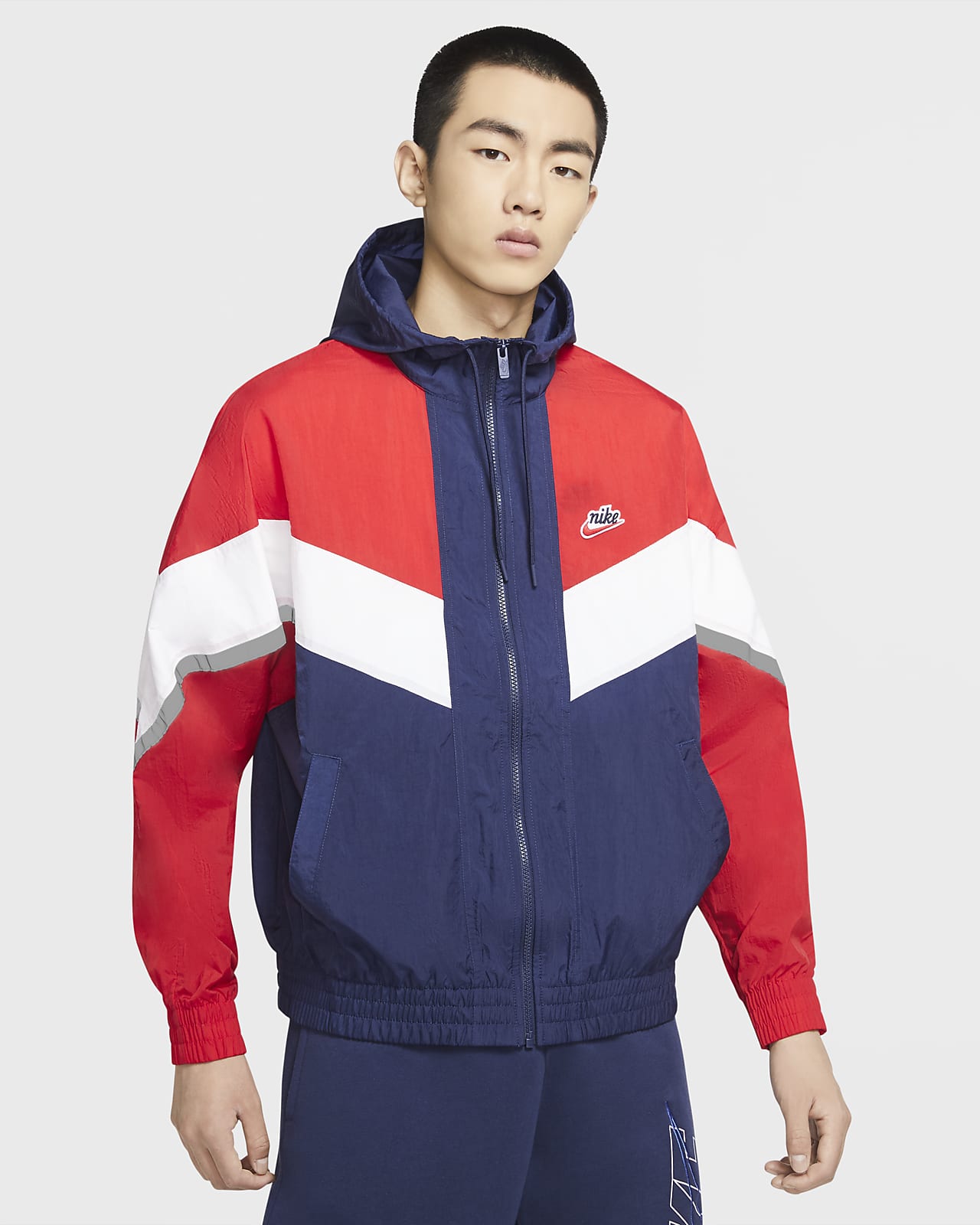 nike men's logo hooded jacket