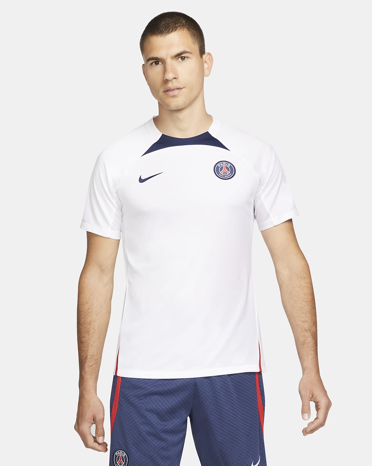 Camiseta de fútbol de manga corta Nike Dri-FIT para hombre Paris Saint-Germain Strike