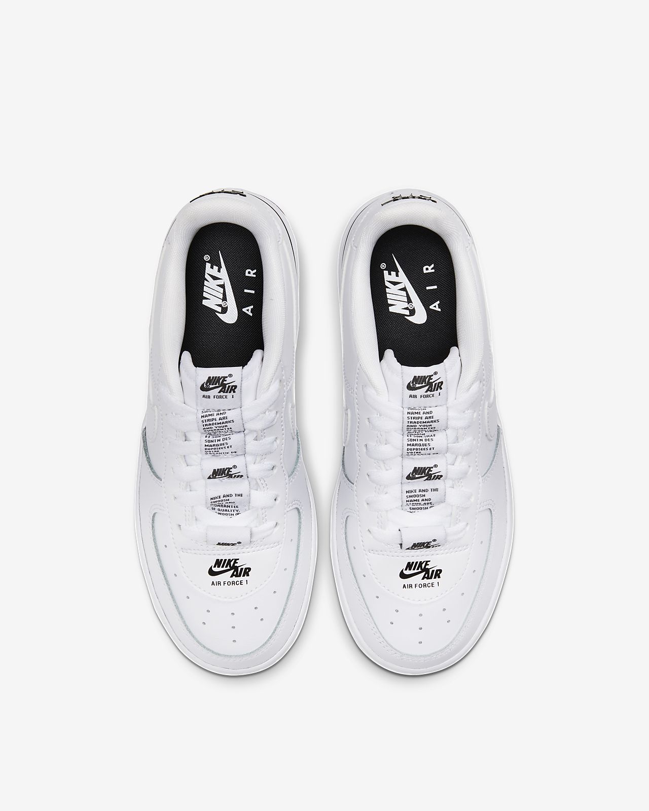 nike white & blue air force 1 lv8 3 trainers youth