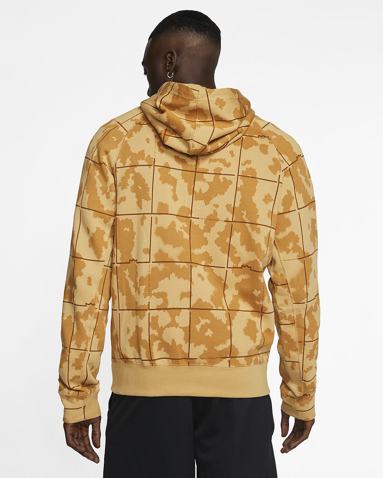 nike camo hoodie orange