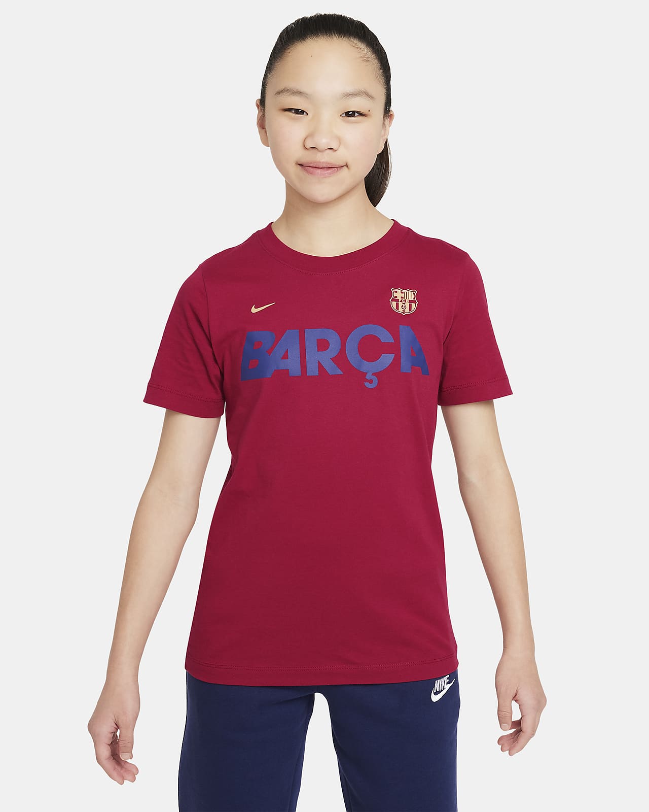 T-shirt da calcio Nike FC Barcelona Mascot – Ragazzi