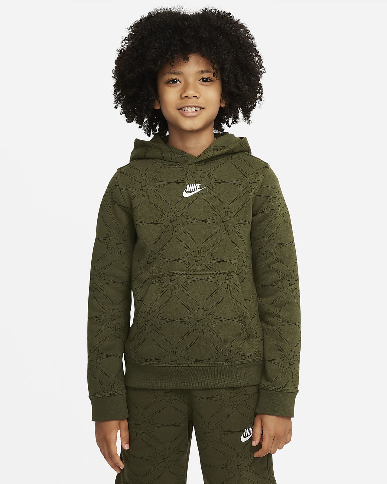 Nike Sportswear Club Big Kids' (Boys') Pullover Hoodie