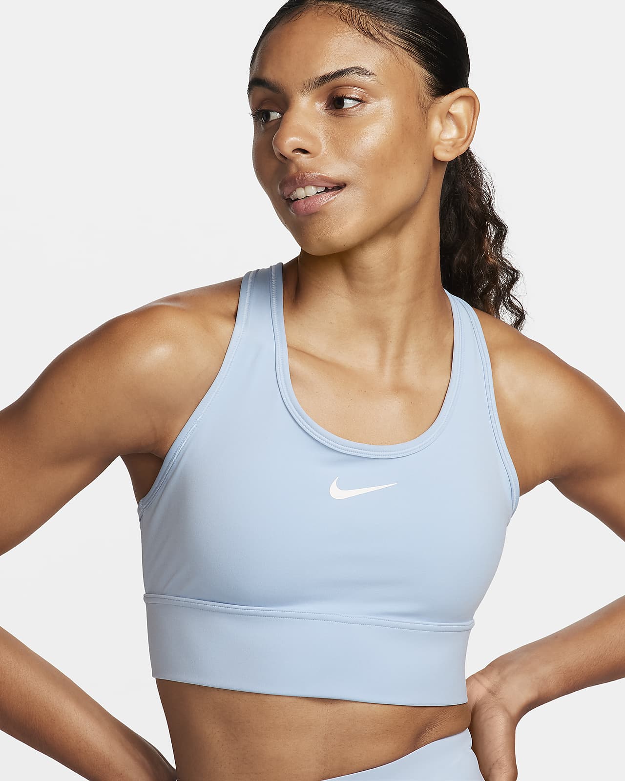 Nike Swoosh Medium Support Women's Padded Longline Sports Bra
