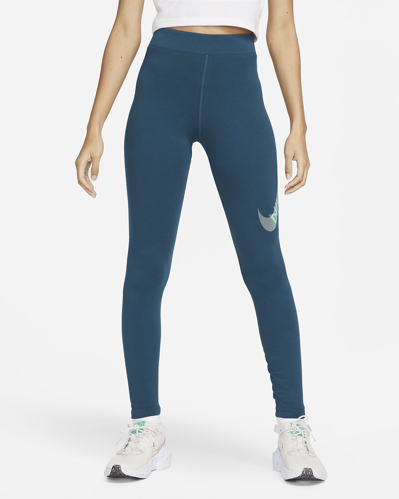 swoosh nike leggings