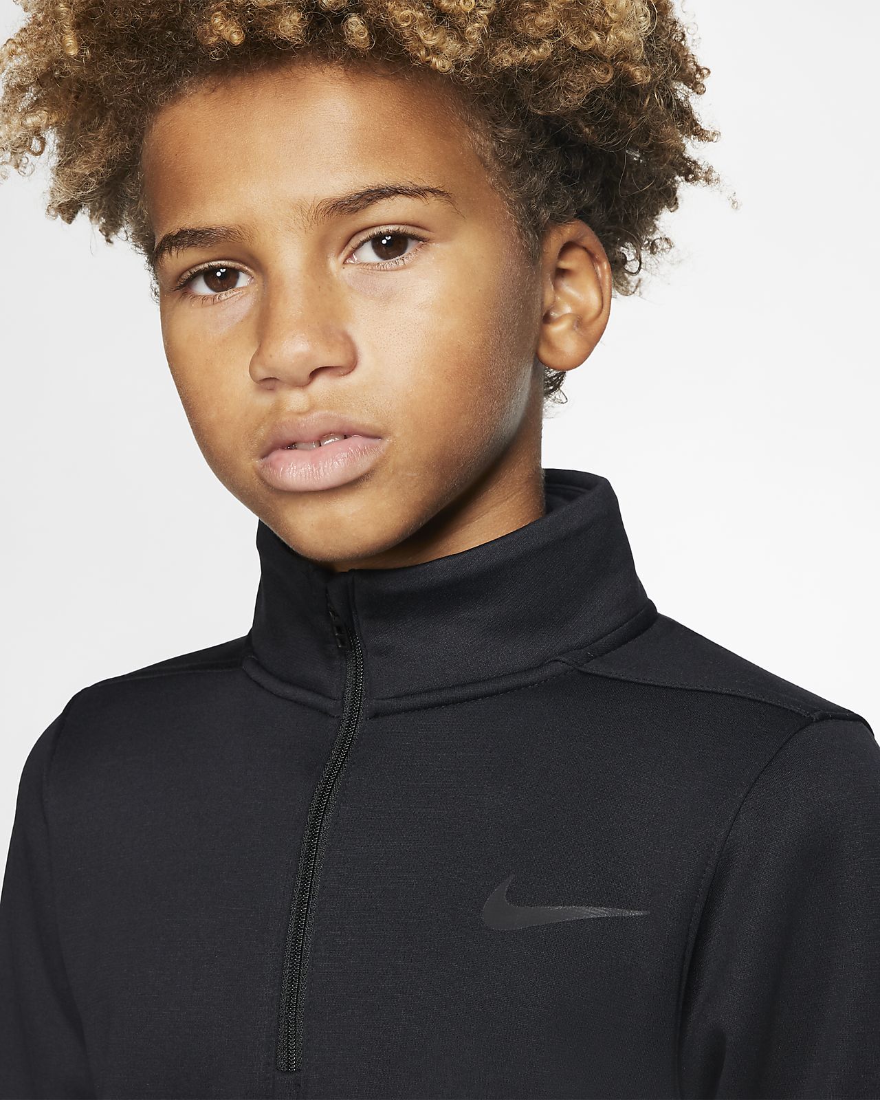 kids nike half zip