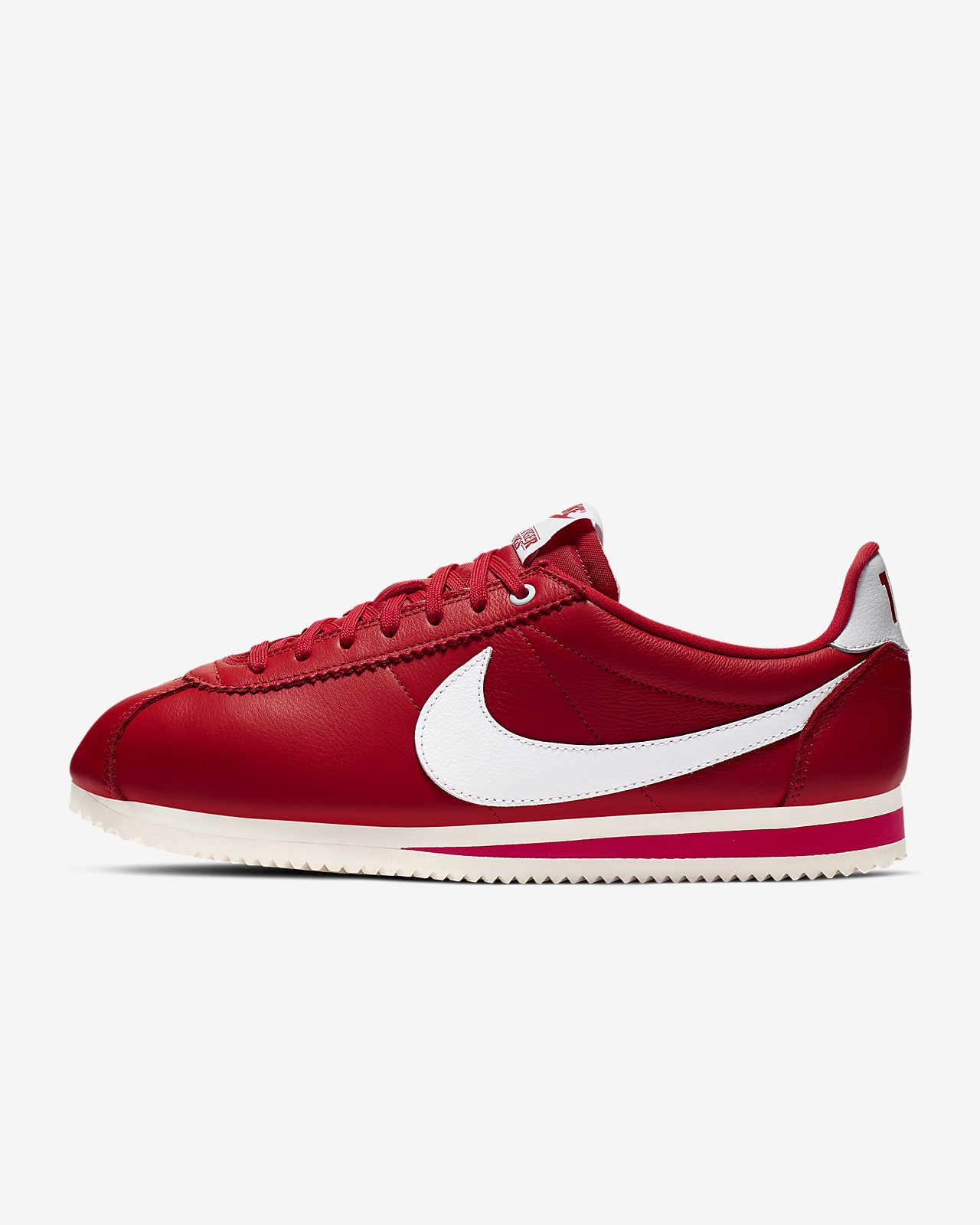 all red cortez shoes