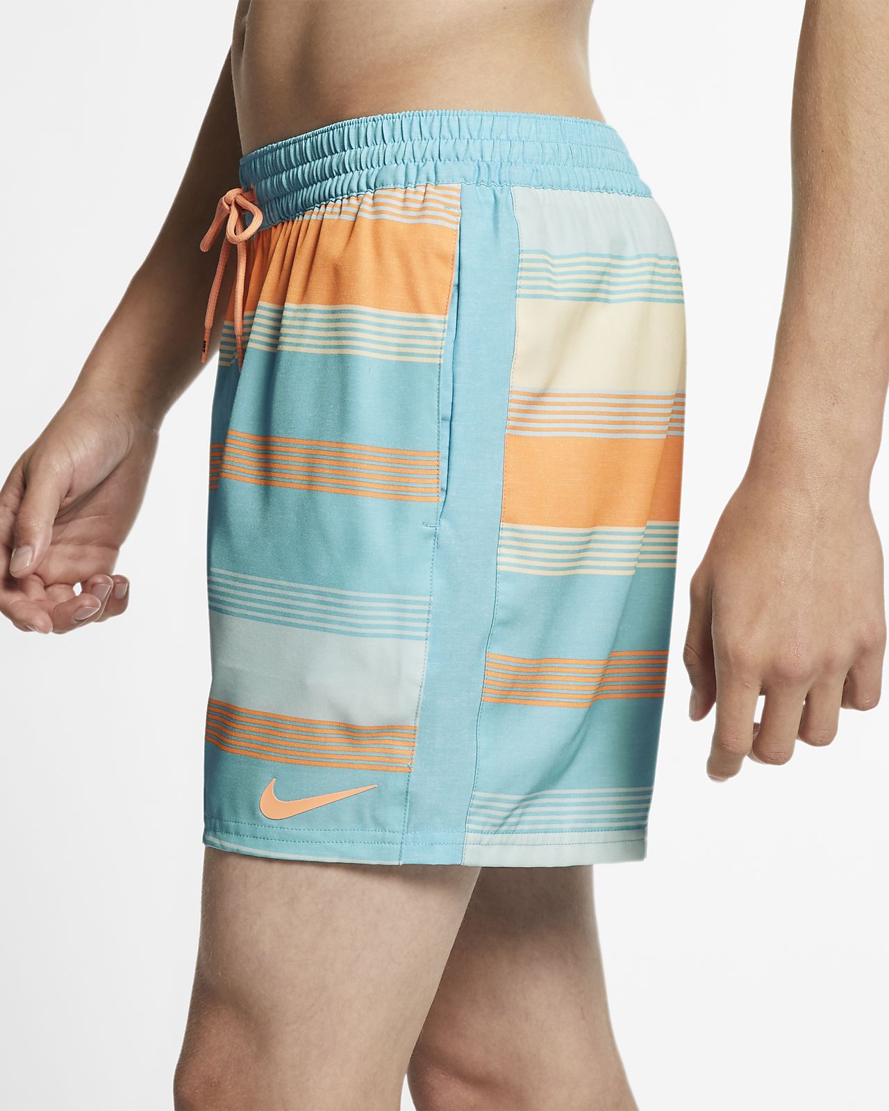 nike linen racer swim trunks