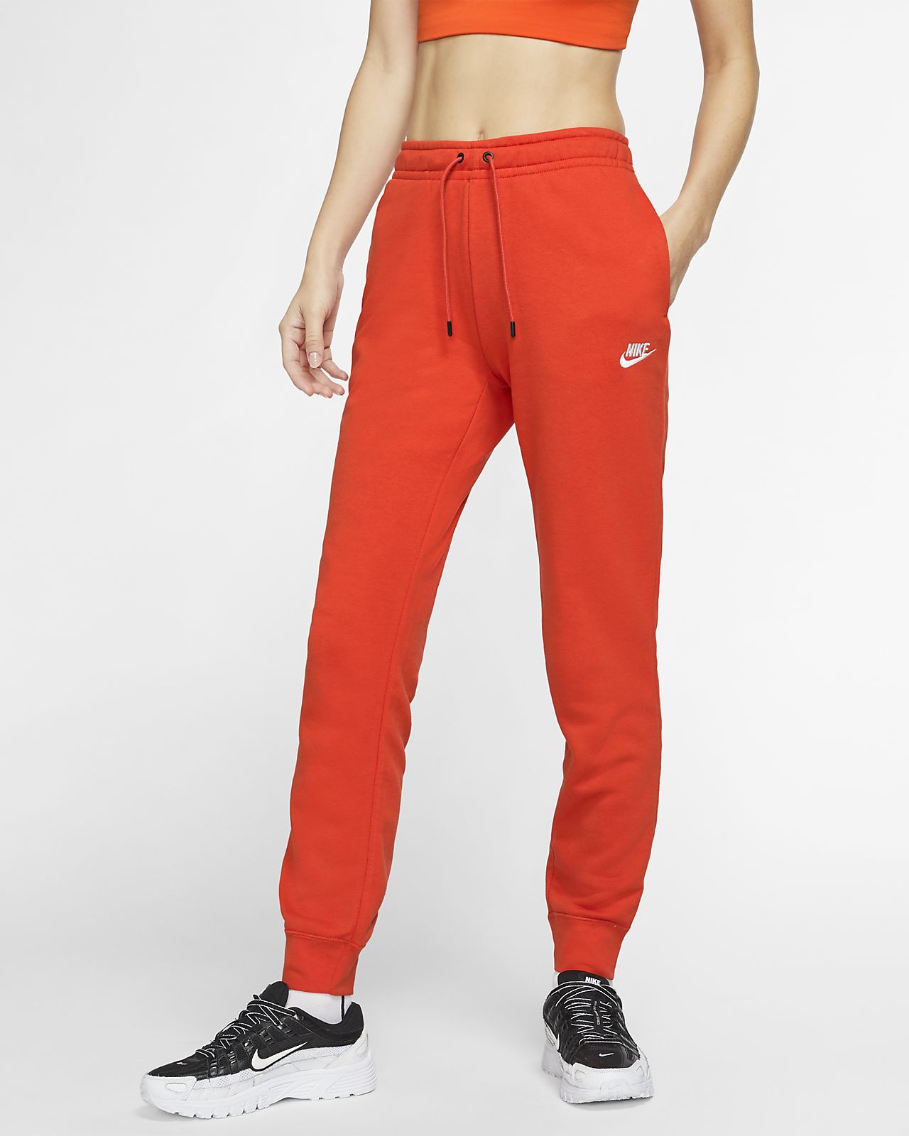 orange nike pants