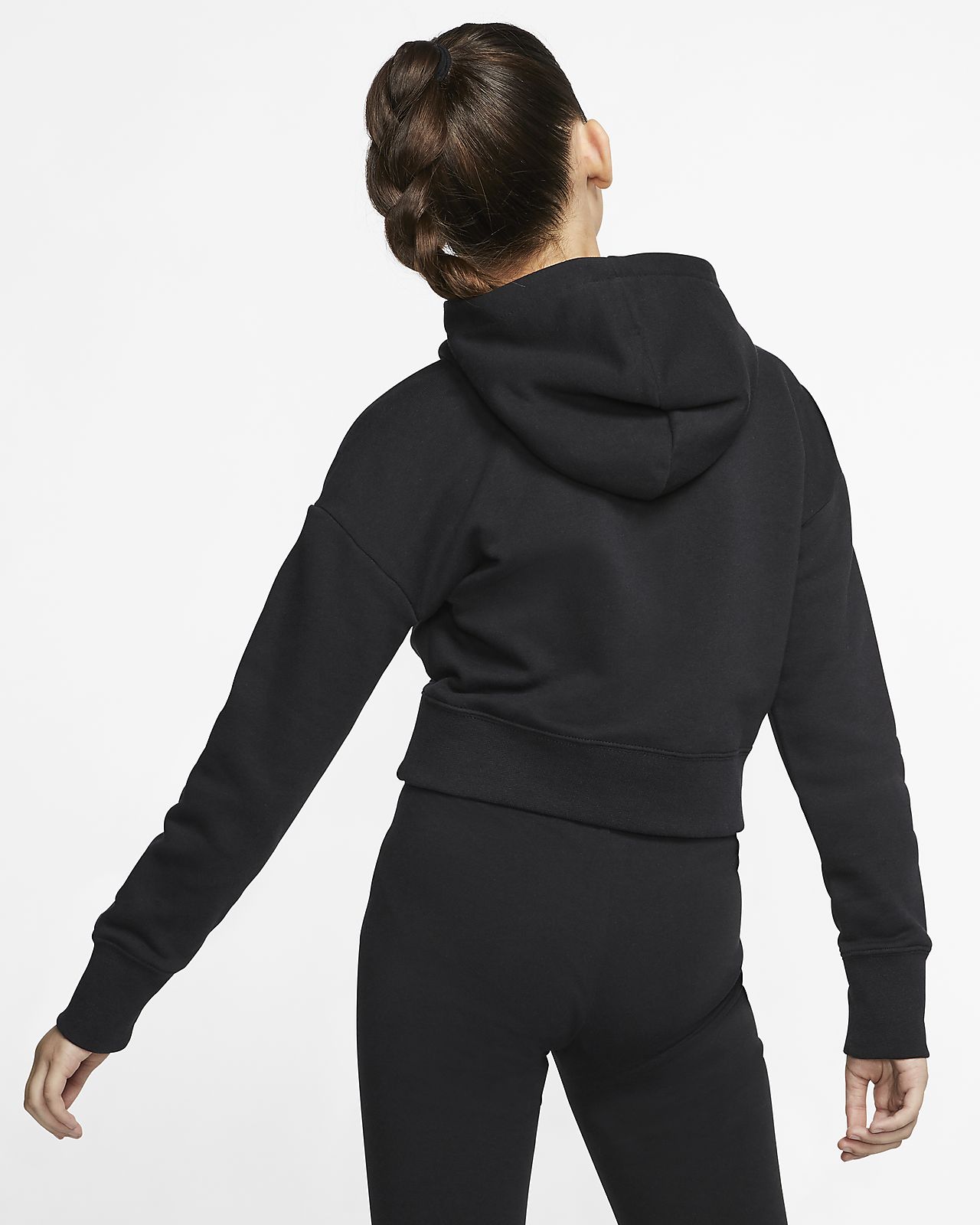 nike sportswear reversible fleece cropped sweatshirt