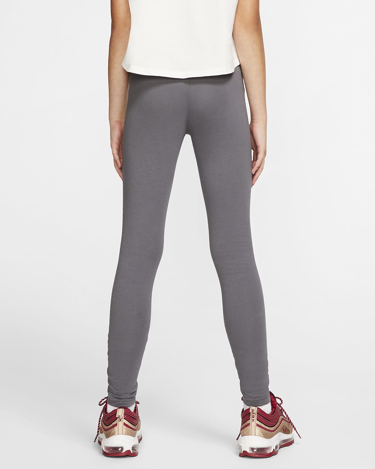 girls grey nike leggings