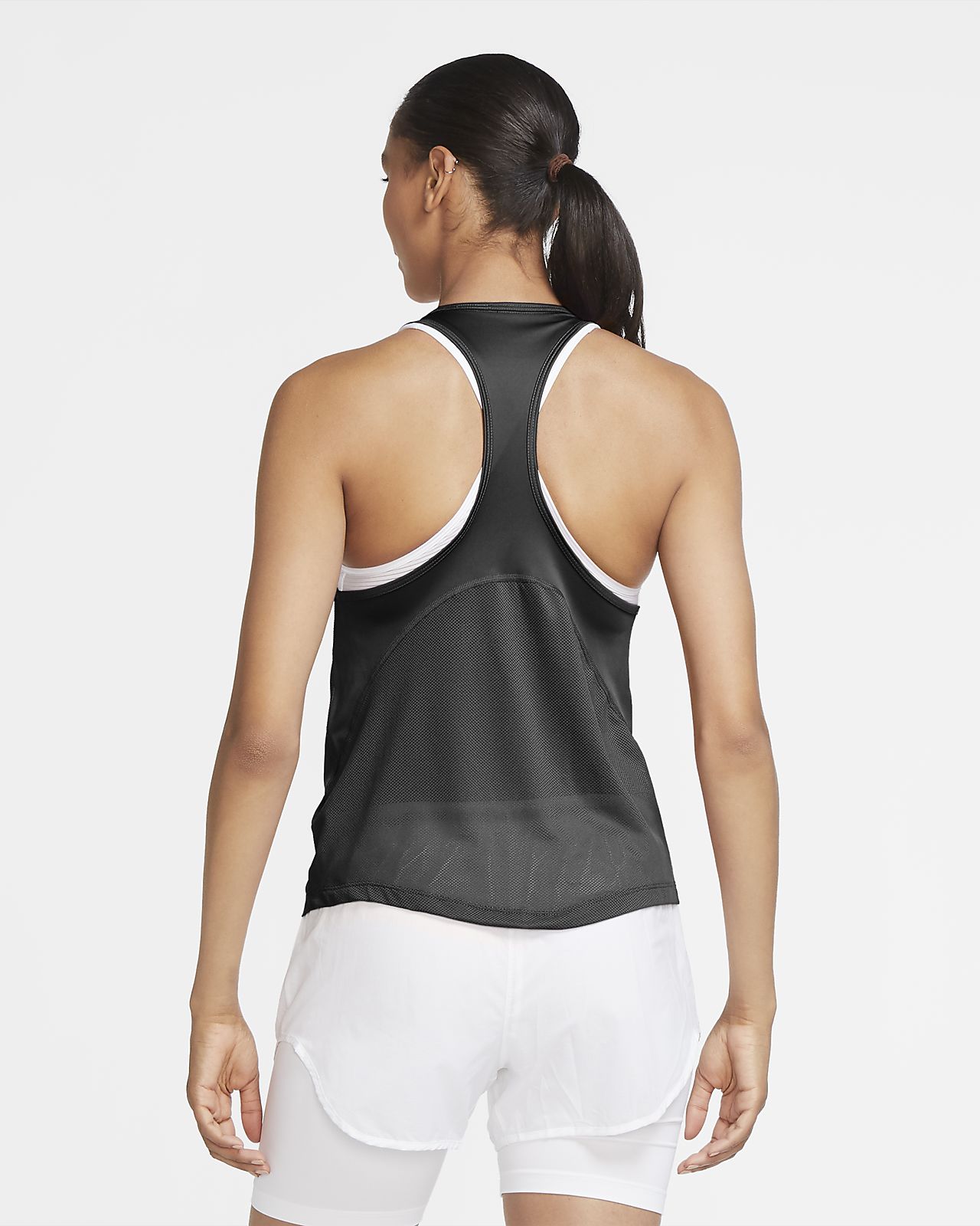 nike miler race crop tank