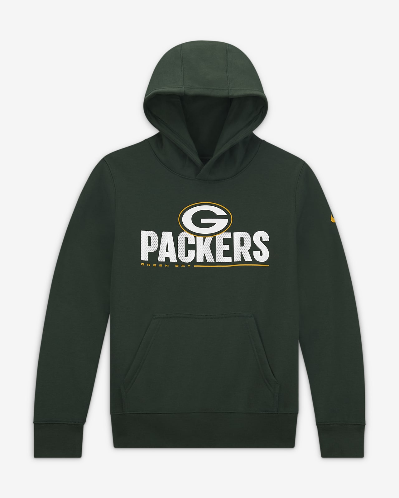 Φούτερ με κουκούλα Nike (NFL Green Bay Packers) για μεγάλα παιδιά