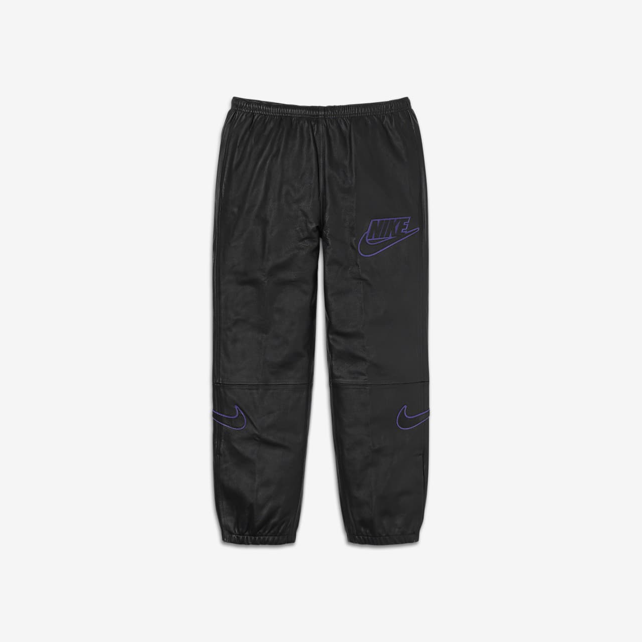 Nike store leather joggers