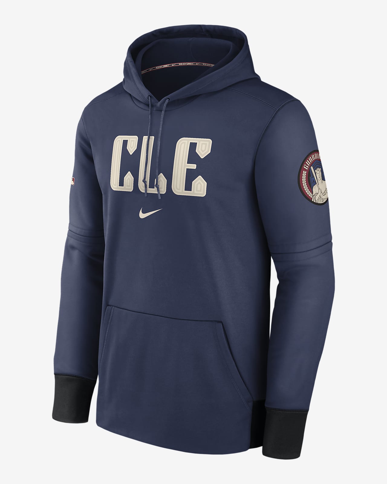 Cleveland Guardians City Connect Practice Men's Nike Therma MLB Pullover Hoodie