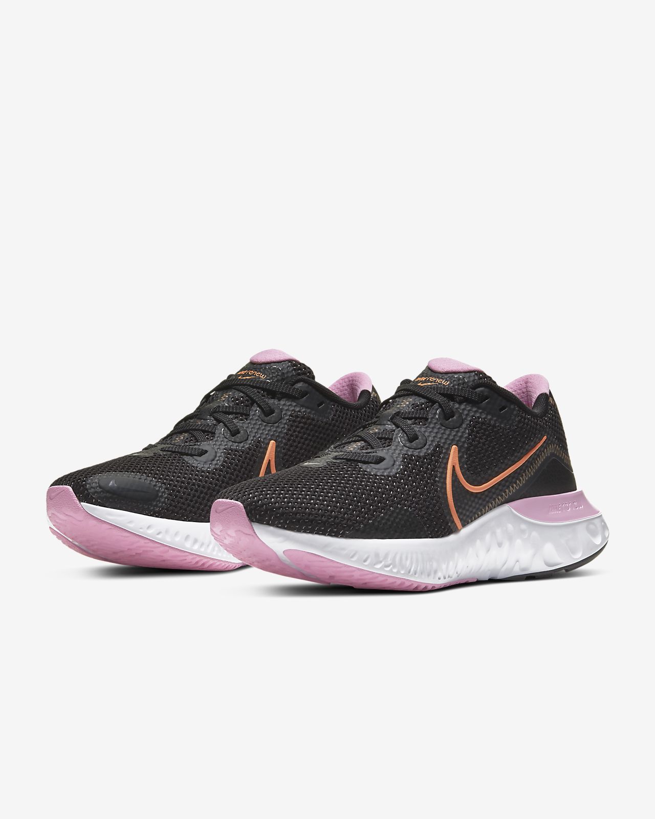 pink running shoes