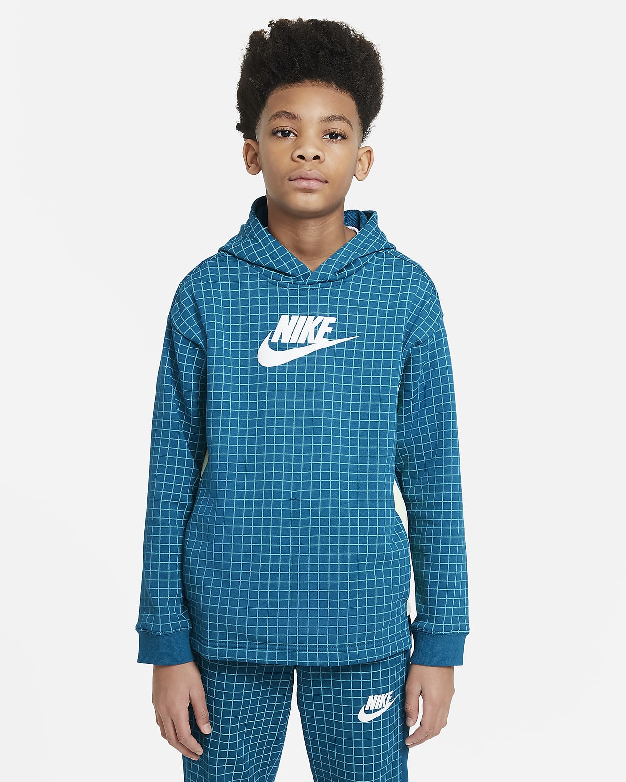 Sudadera de tejido Fleece para niño talla grande Nike Sportswear
