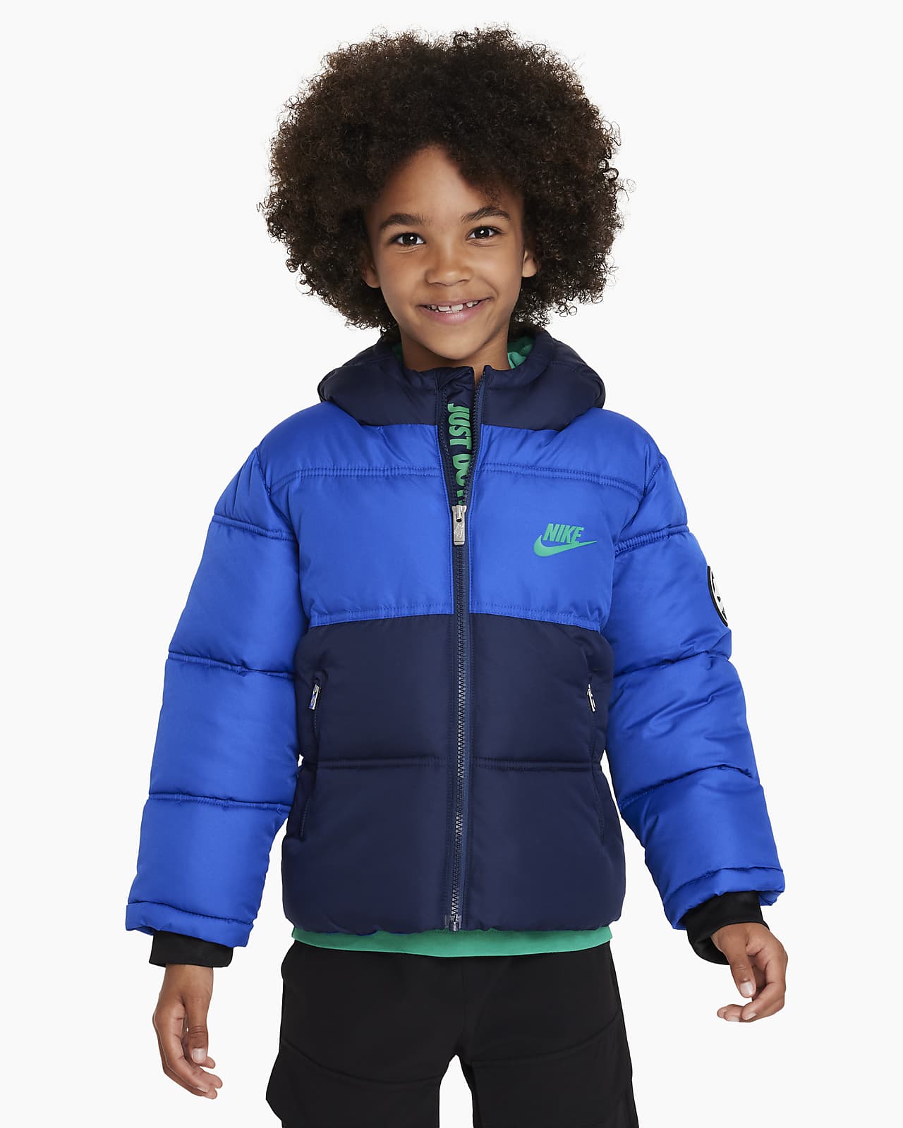 Nike Colorblock Puffer Little Kids Jacket