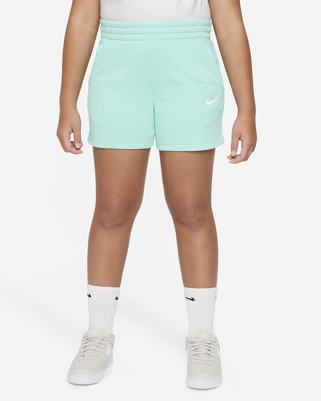 Shorts de French Terry de 13 cm para niña talla grande  (tallas amplias) Nike Sportswear Club Fleece