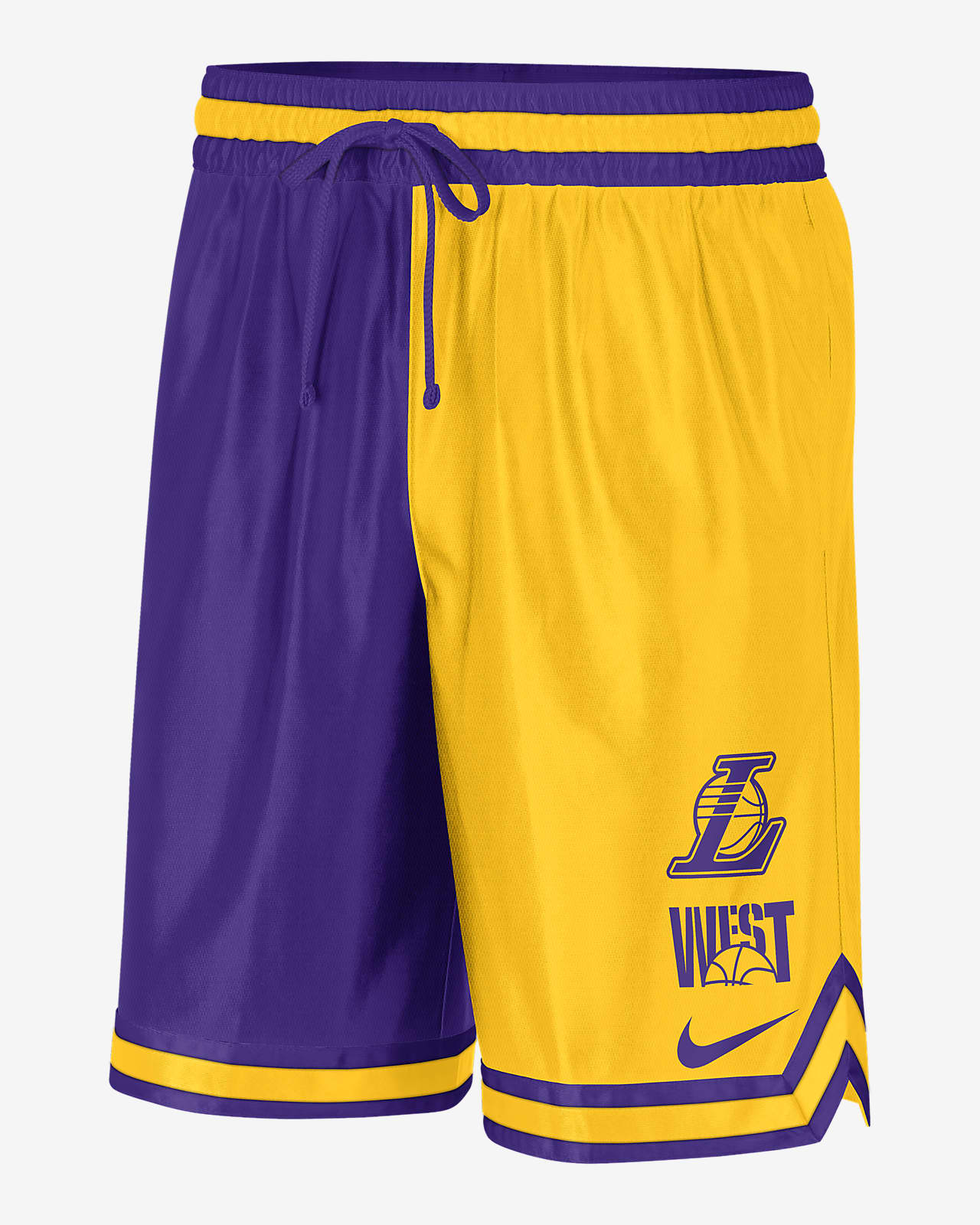 Shorts con gráfico de la NBA Nike Dri-FIT para hombre Los Angeles Lakers Courtside