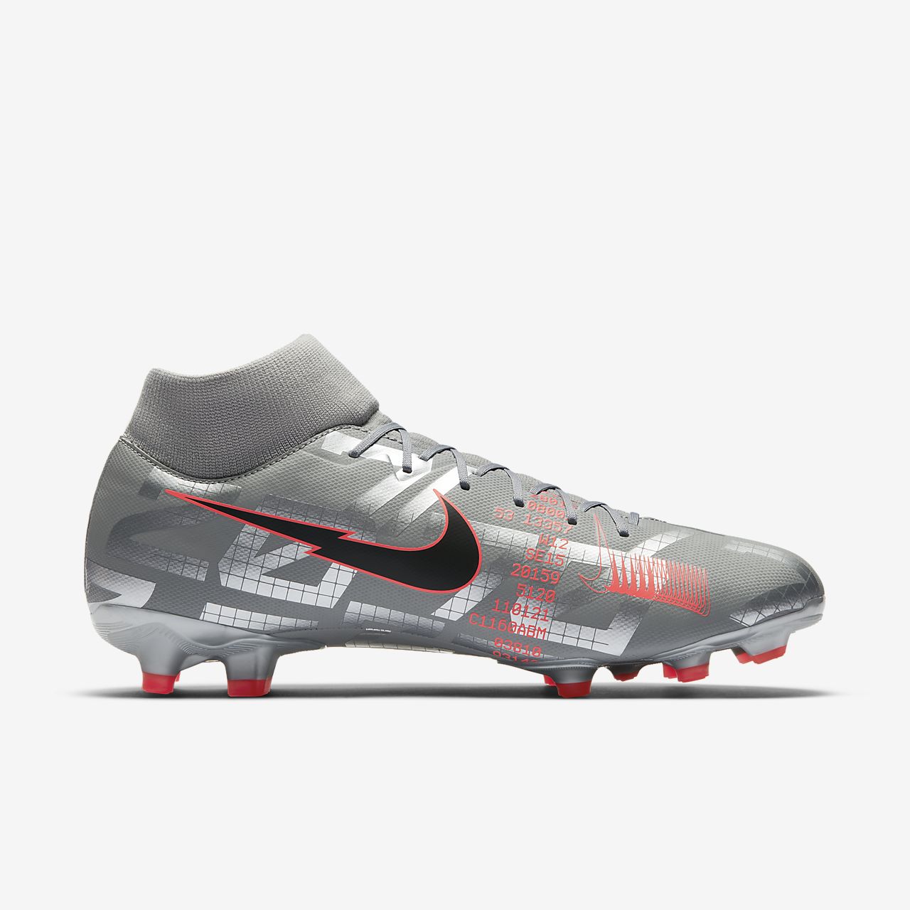 Free Delivery Kids Nike Mercurial Superfly VII Elite FG Nuovo White.