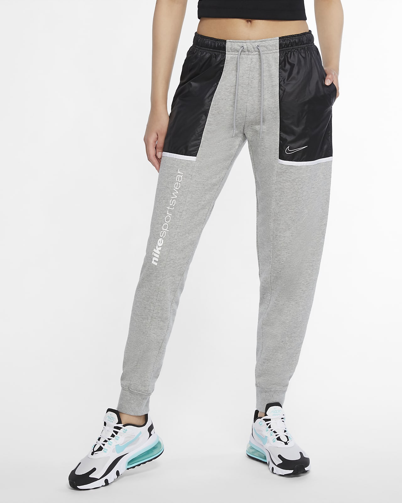 nike grey trousers