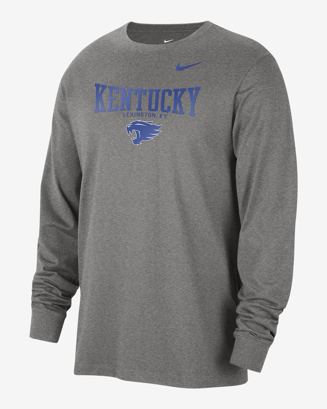 Kentucky Men's Nike College Crew-Neck Long-Sleeve T-Shirt