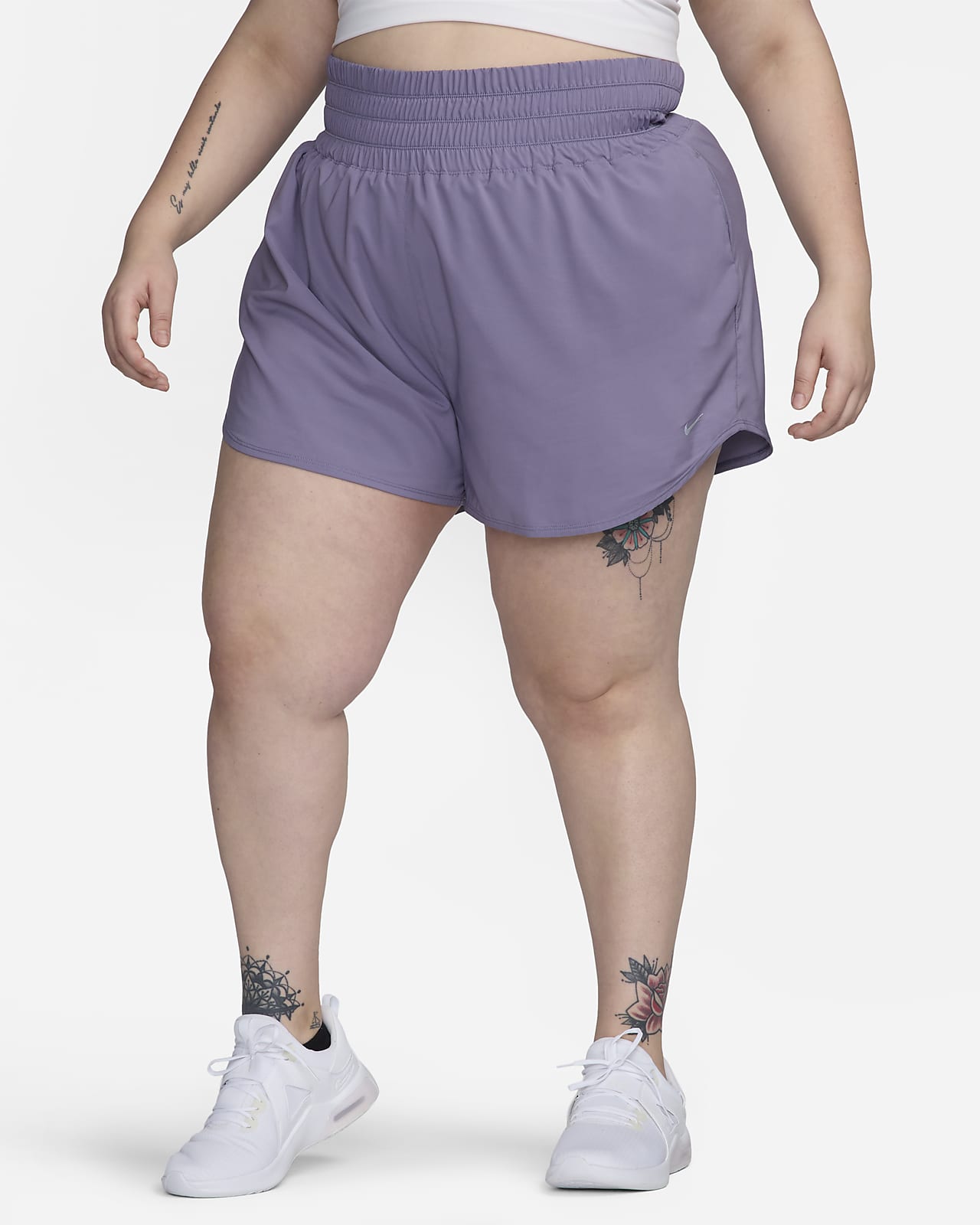 Shorts de tiro ultraalto de 8 cm con forro de ropa interior para mujer (talla grande) Nike Dri-FIT One