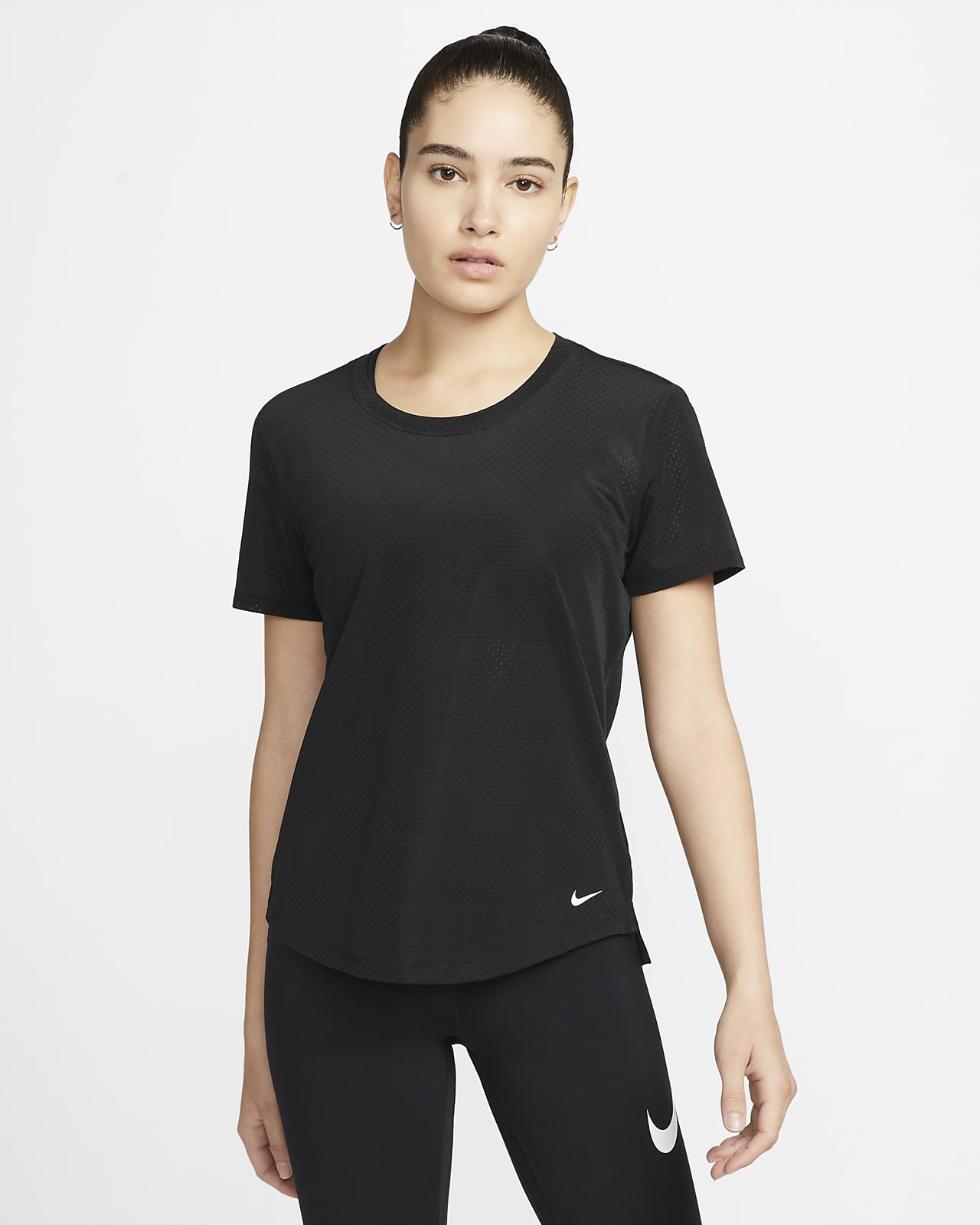Kortærmet Nike Dri-FIT One Breathe-træningstrøje til kvinder