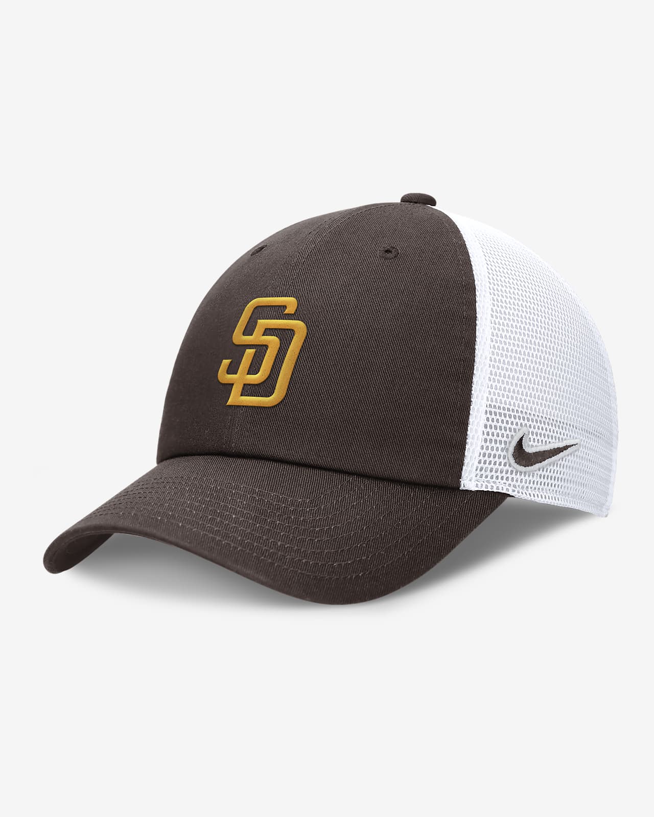 San Diego Padres Evergreen Club Men's Nike MLB Trucker Adjustable Hat