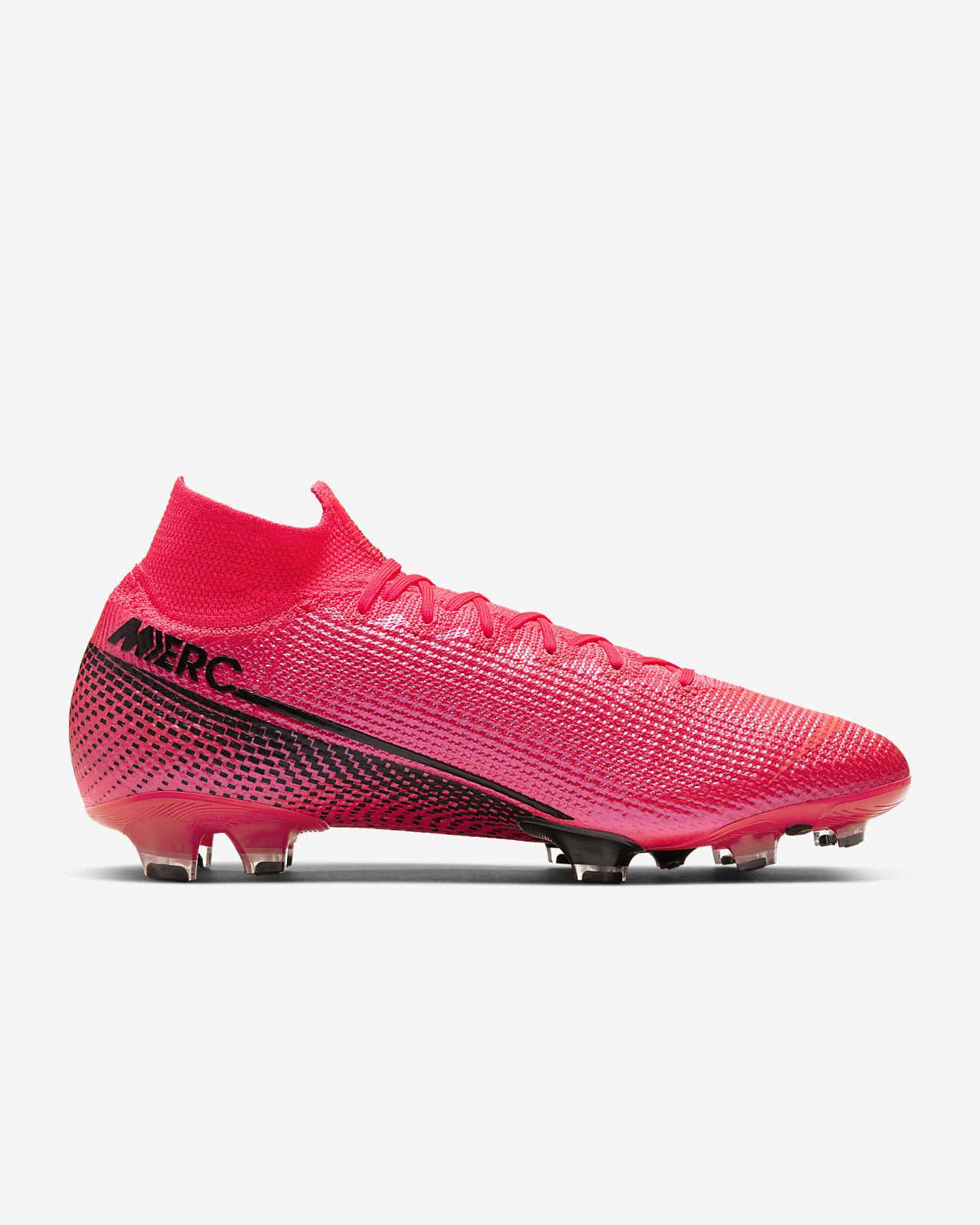 Nike Men 's shoes Mercurial Superfly 7 Elite FG Football Shoes pink.