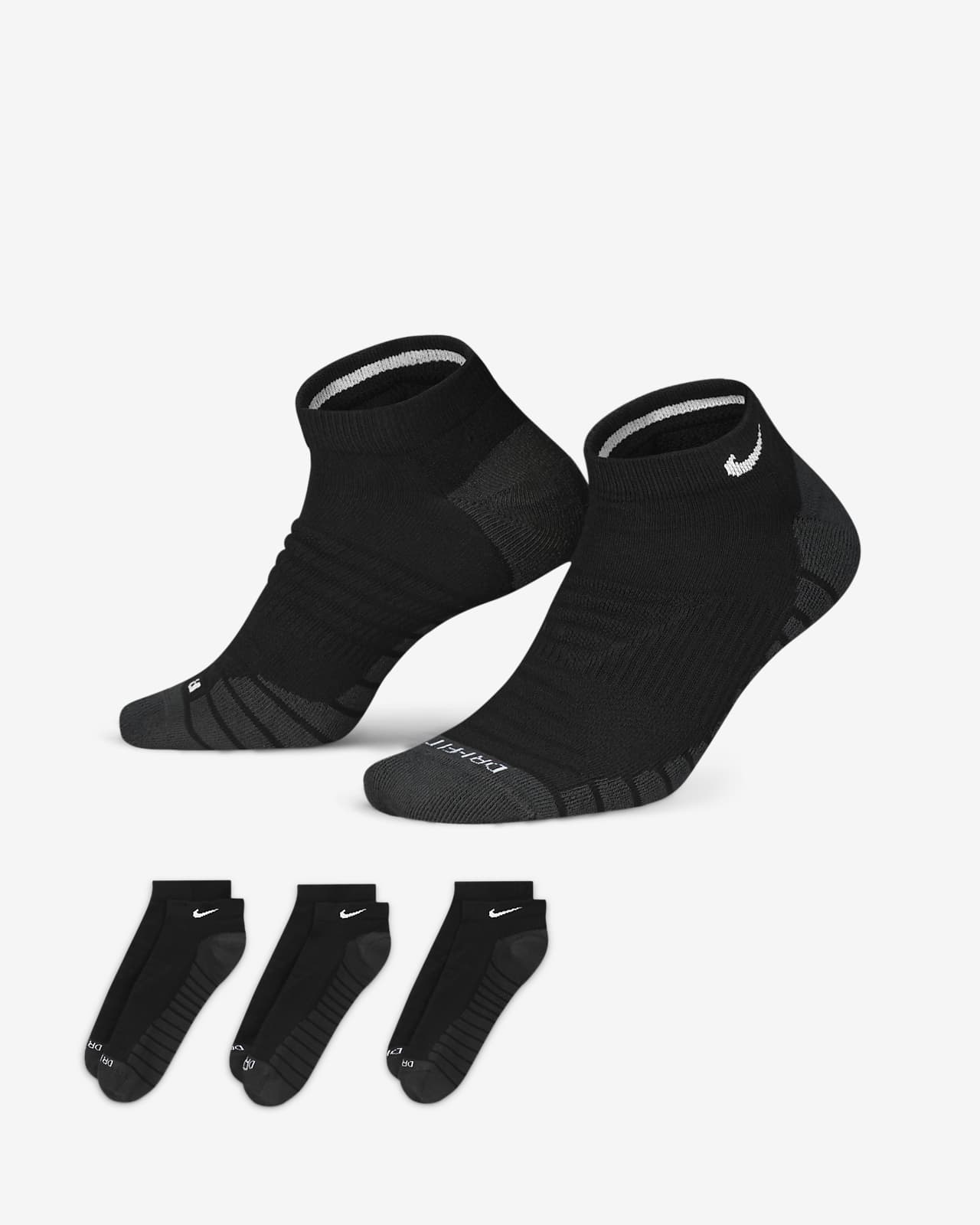 Nike Everyday Max Cushioned Calcetines cortos de entrenamiento (3 pares)
